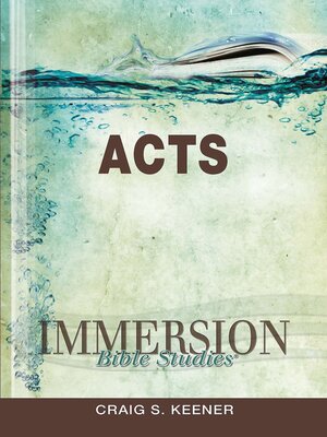 cover image of Immersion Bible Studies